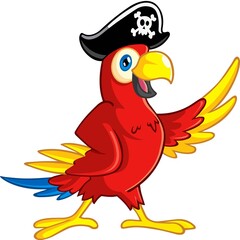 Pirate Parrot Cartoon