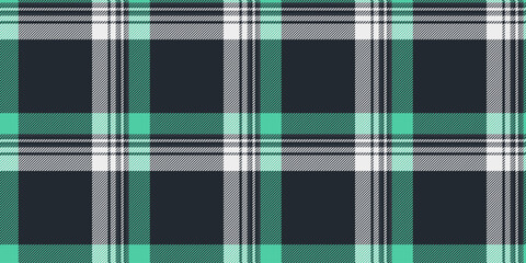 Fluffy vector seamless fabric, present texture plaid background. Indian pattern check textile tartan in dark and white colors.