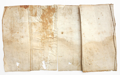 Pages of old manuscript, paper texture background - 779675211