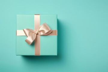 Gift box on pastel background