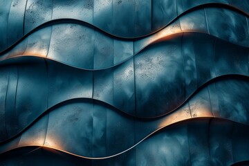 This image features a stunning abstract pattern with flowing waves, accented with subtle orange...