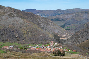 Panoramic view of Garabandal. Town where the virgin appeared