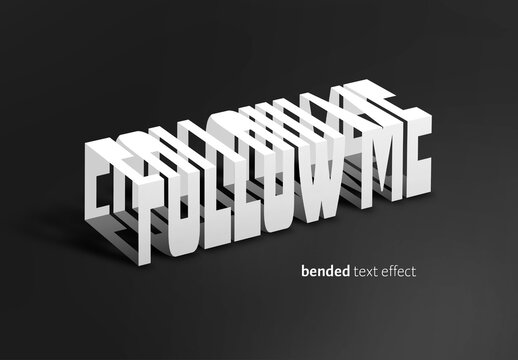 Bended Text Effect