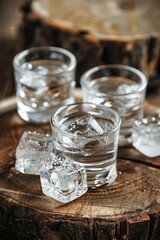 vodka with ice Generative AI
