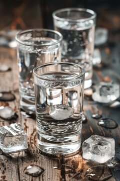 vodka with ice Generative AI
