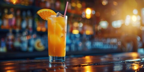 orange cocktail Generative AI