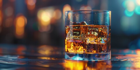 whiskey with ice  Generative AI