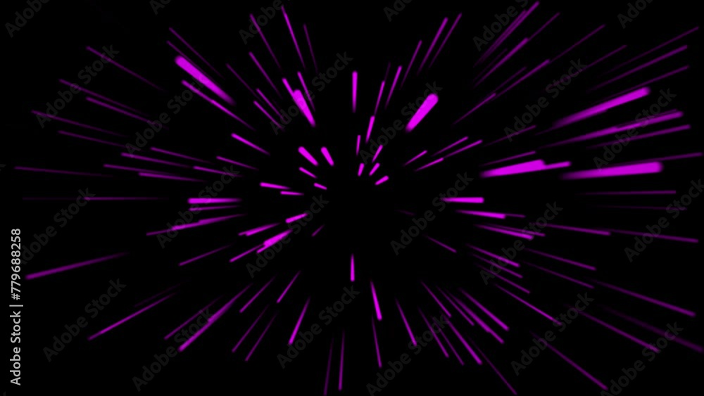 Poster neon rain of particles, falling line background, motion of a stream of glowing bright particle. fall