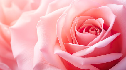 大輪のピンクのバラの花のクローズアップ背景