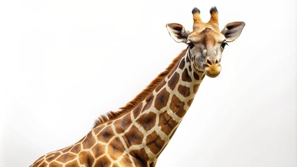 Giraffe on a white background