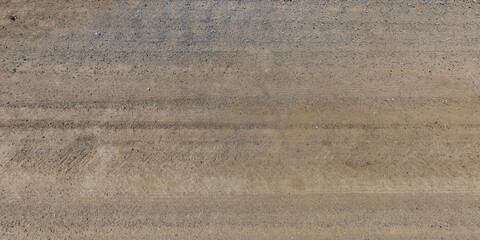 view from above on texture of gravel road