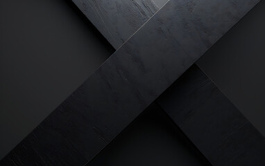 A minimalist abstract black background with a diagonal line in a monochromatic style for presentation. generative ai