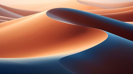 Sunlit Dunes in the Desert
