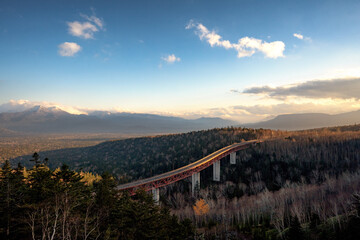 冬の三国峠から見た松見大橋 © Suita Fujino