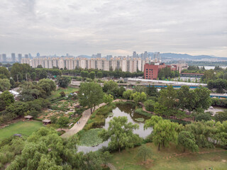 Fototapeta na wymiar Yongsan Park in Seoul, South Korea. Seongdong District.