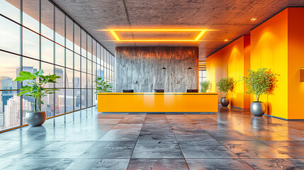 Modern Lobby Aesthetics, A Confluence of Design, Comfort, and Architectural Brilliance, Welcoming and Grand