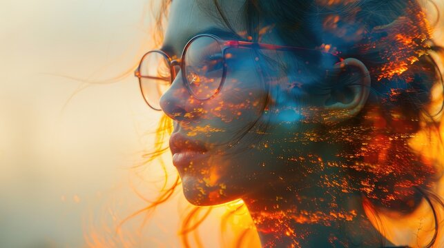 A striking double exposure captures the multifaceted role of teachers: scenes of educators inspiring creativity merge with images of students exploring their passions under their guidance.