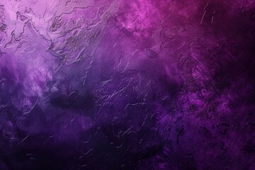 Obraz na płótnie Canvas Dark moody banner background grainy gradient glowing purple black violet noise texture wide poster header backdrop design