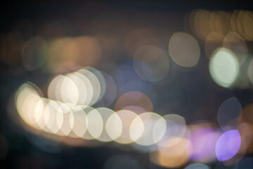 Colorful abstract bokeh effect for background