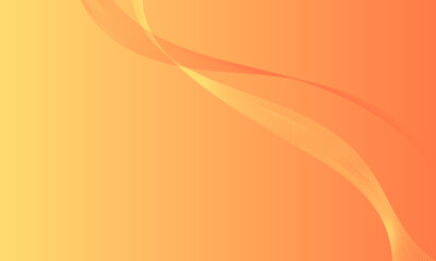 yellow orange soft lines wave curves with smooth gradient abstract background