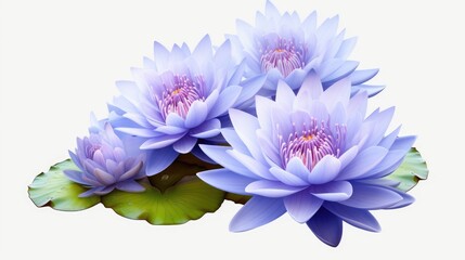 lotus flower isolated on white