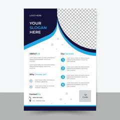  Flyer template layout vector design. Corporate business annual report, Corporate Presentation, Flyer, Layout modern with Geometric shape