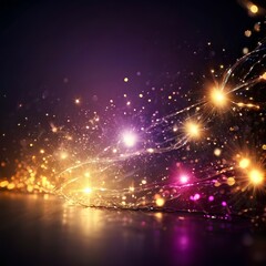 Fototapeta premium Colorful lights and flashes background