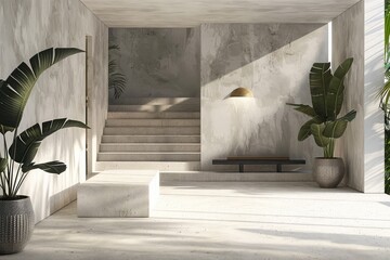 Ai generated of modern styled entryway