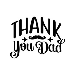 Thank You Dad SVG Cut File