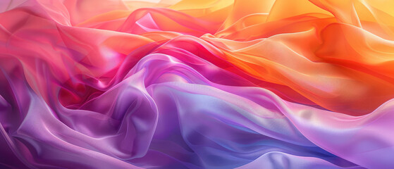 Fototapeta premium Flowing Silk Gradients