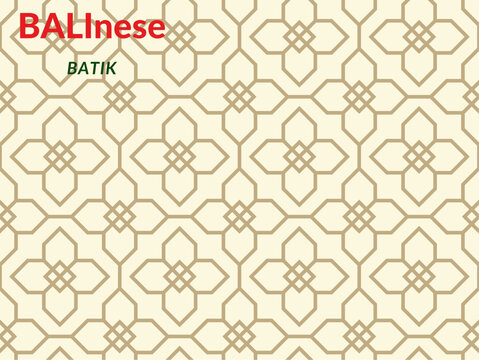 bali batik vector pattern