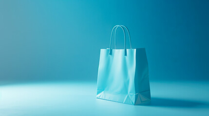 上品な青い紙袋