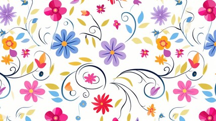 easter eggs and flowers