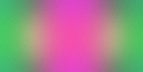 Green pink black , color gradient rough abstract background shine bright light and glow template empty space , grainy noise grungy texture