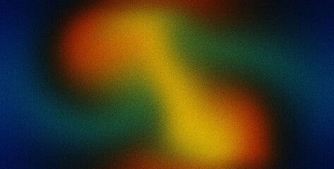 Black blue red yellow , color gradient rough abstract background shine bright light and glow template empty space , grainy noise grungy texture