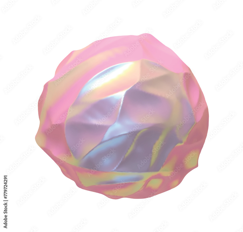 Poster metaball shapes of objects realistic 3d design iron metal hologram gradient. meteorites asteroids co