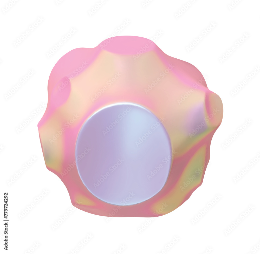 Poster metaball shapes of objects realistic 3d design iron metal hologram gradient. meteorites asteroids co