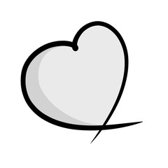 bubble textbox icon cartoon. manga textbox. heart