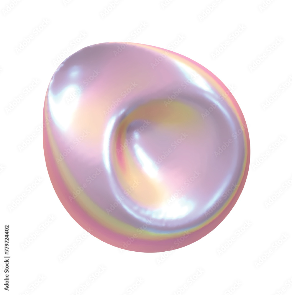 Poster metaball shapes of objects realistic 3d design iron metal hologram gradient. meteorites asteroids co