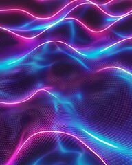 abstract neon curve background