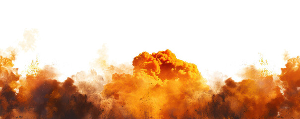 fire explosion border isolated on transparent or white background png - obrazy, fototapety, plakaty