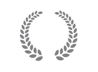 Laurel circle wreath icon. laurel branches frames of the winner. Award sign. First place symbol. Emblem. Vector illustration