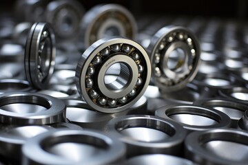 Steel shiny ball bearings for industry