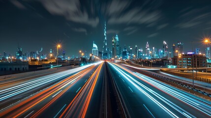 Fototapeta na wymiar Bahrain, Saudi Arabia, Modern Saudi City, City, Skyline