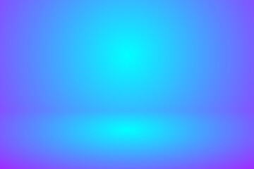 empty 3d studio room background in blue gradient color,Smooth blur background like in a room with spot lights shining on the floor or on the stage,Vector illustration