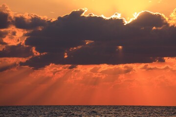 Sunset over Mediterranean Sea - 779737037