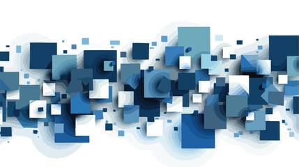 Stylish background with blue shapes concept. Graphic m