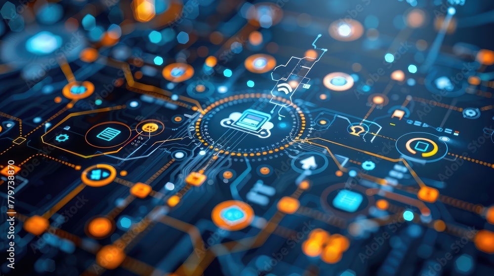 Poster advanced automation streamlines workflows and enhances efficiency.
