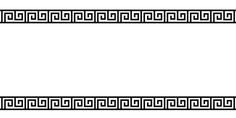 Roman greek ornament frame background - obrazy, fototapety, plakaty