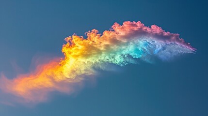 Captivating Chromatic Cloud Casting Colorful Celestial Illumination Across the Sky